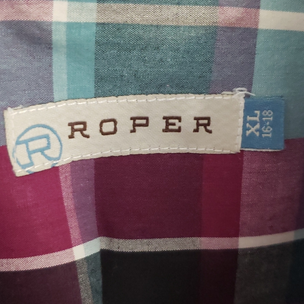 Boys Roper Western Button Down L/S - Picture 3 of 5